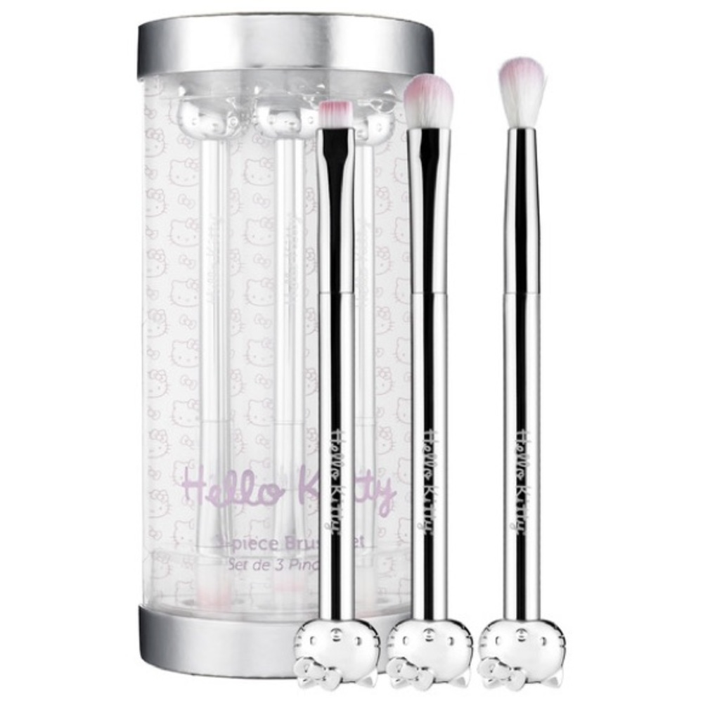 Hello Kitty 3-piece Brush Set Discontinued Rare